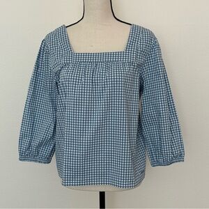Orvis Gingham Lightweight Flowy Blouse UPF30